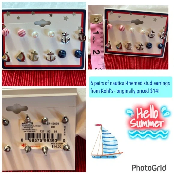 Avon earrings, 12 pairs; 4 Avon bracelets; 6 pairs of Kohl’s earrings. All NEW! - Picture 2 of 16